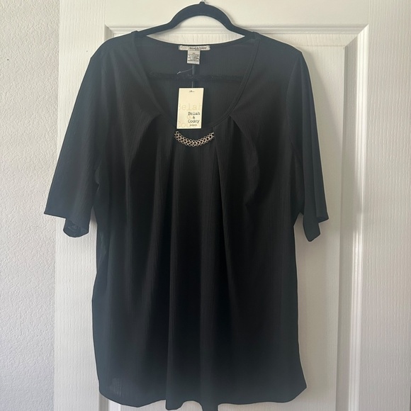 Belah & Codey Top Golden Chain Black 3X - Picture 1 of 2
